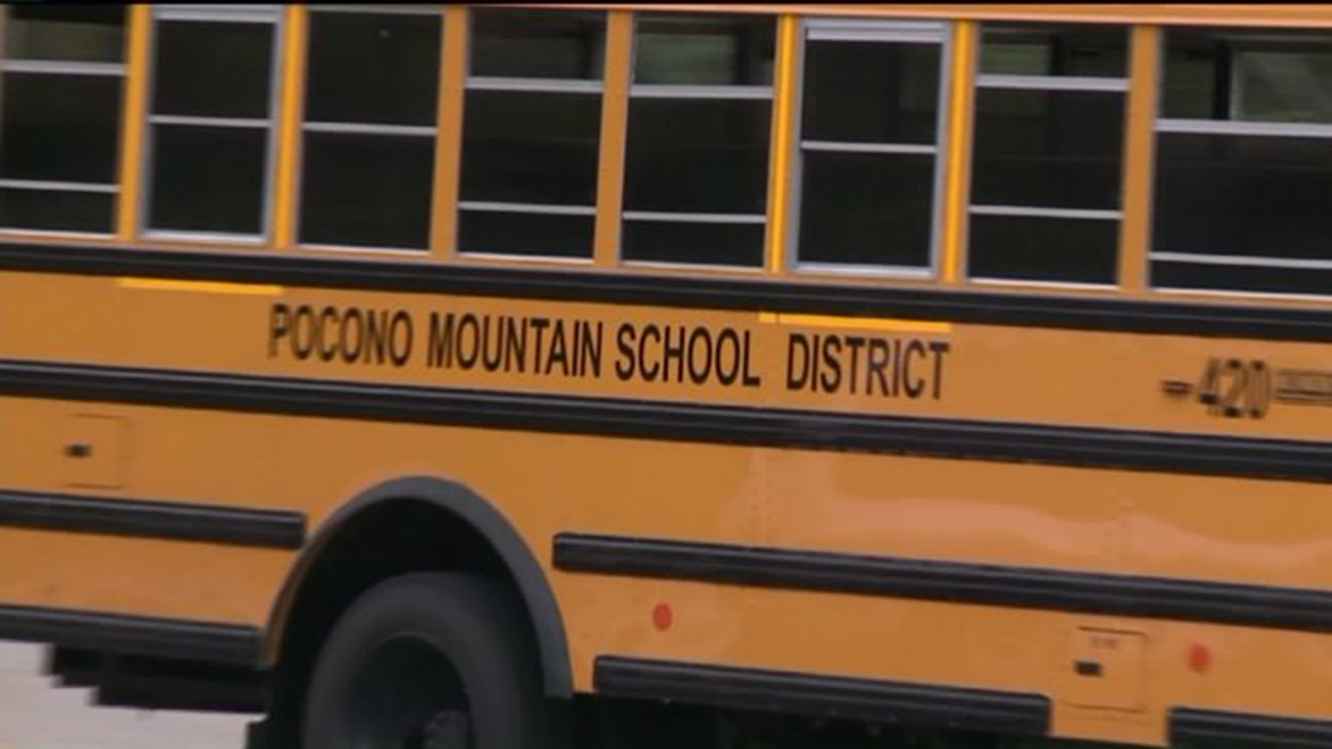 School Bus Shot with Pellets on First Day of School