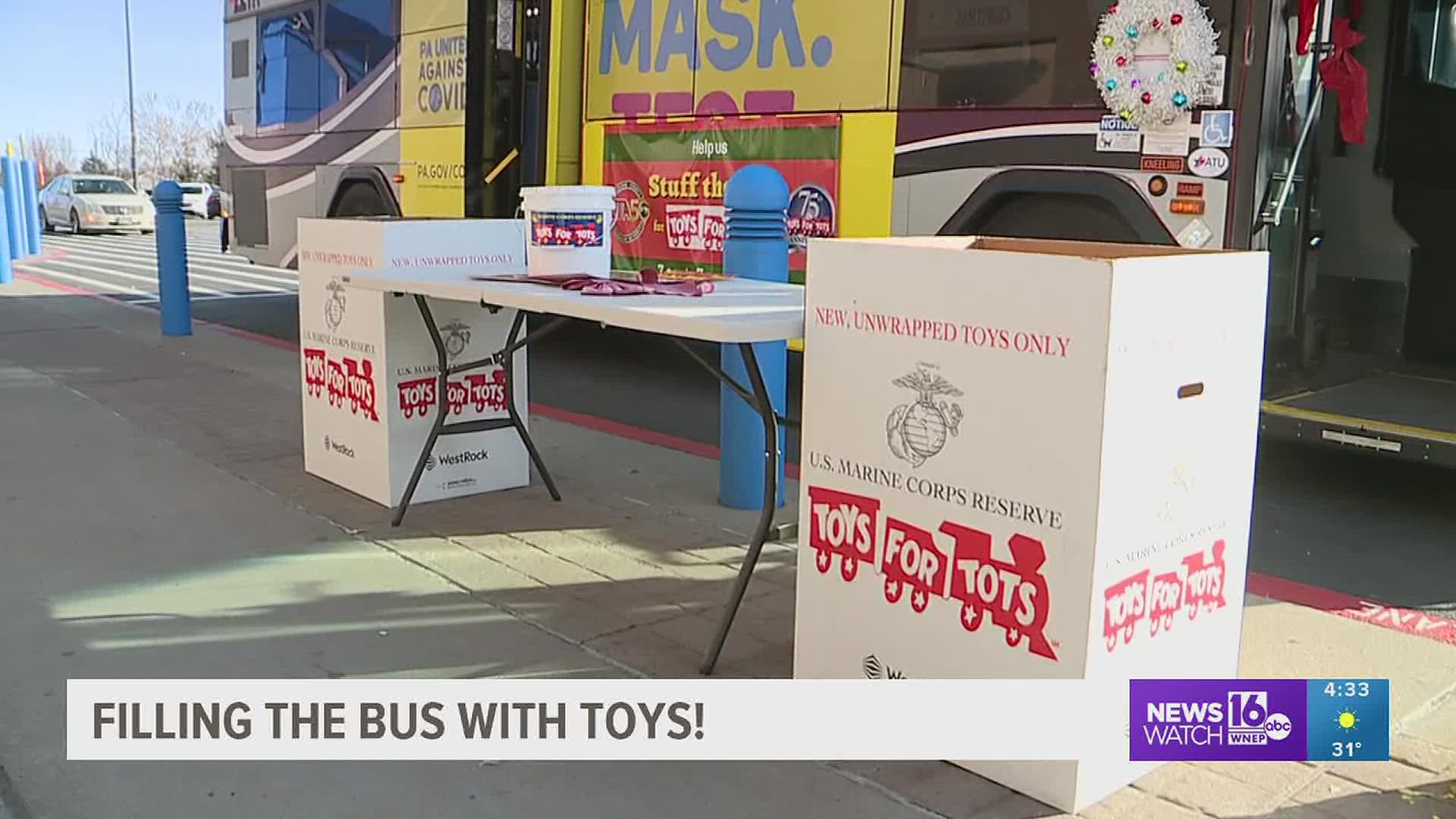 Last year, the Wyoming Pa Toys for Tots Foundation helped 16,000 local children.