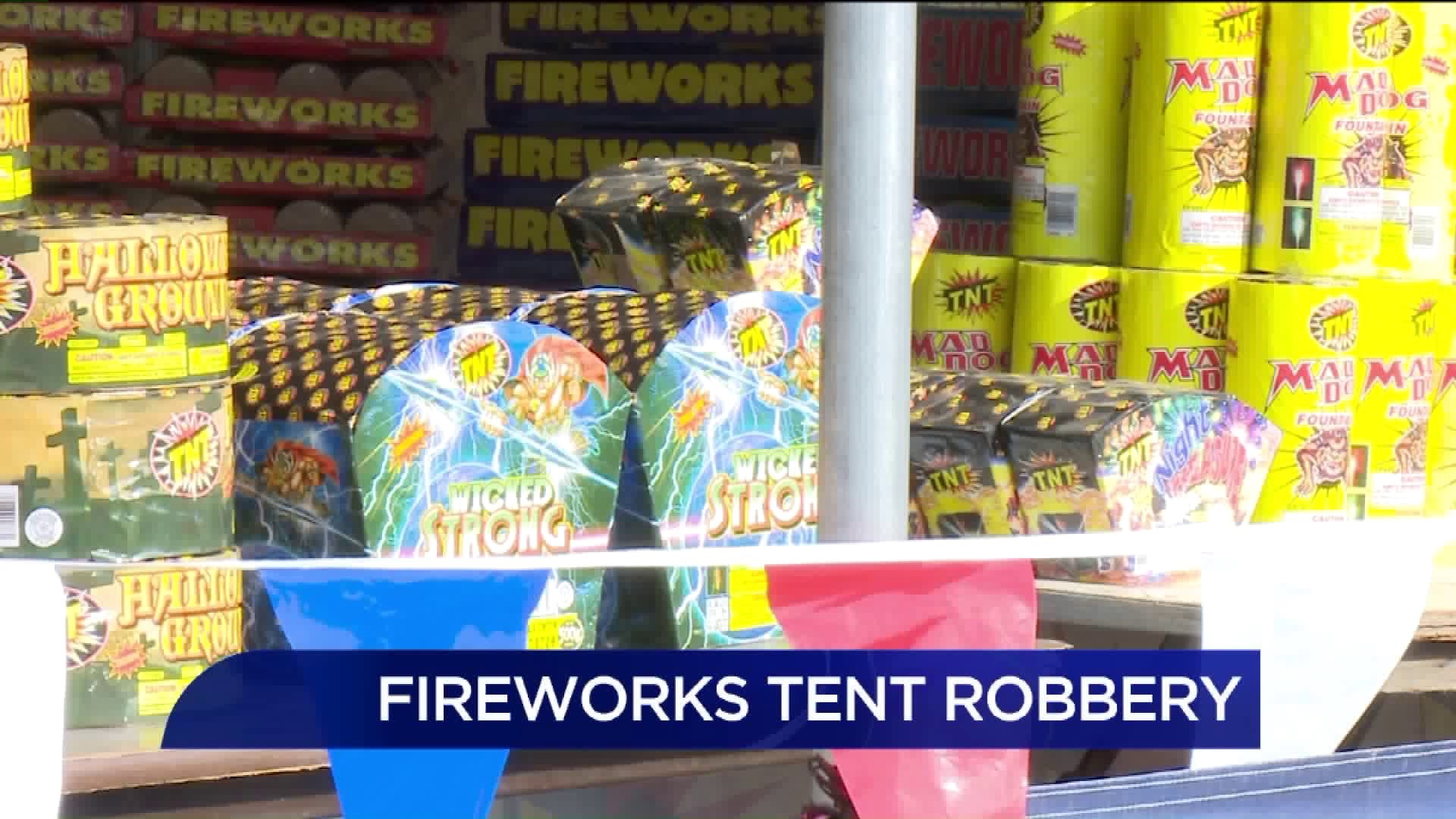Fireworks Tent Robbery in Scranton