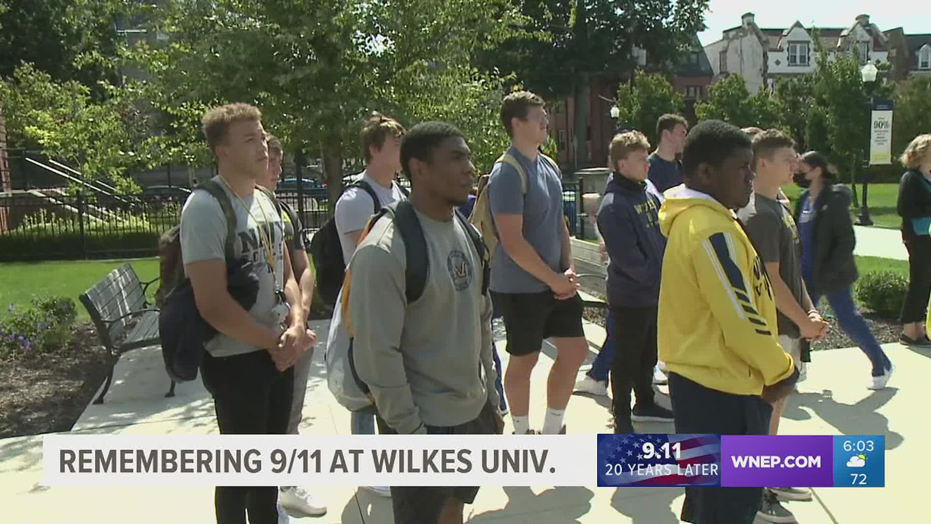 A ceremony to observe the 20th anniversary of 9/11 was held on campus Friday.