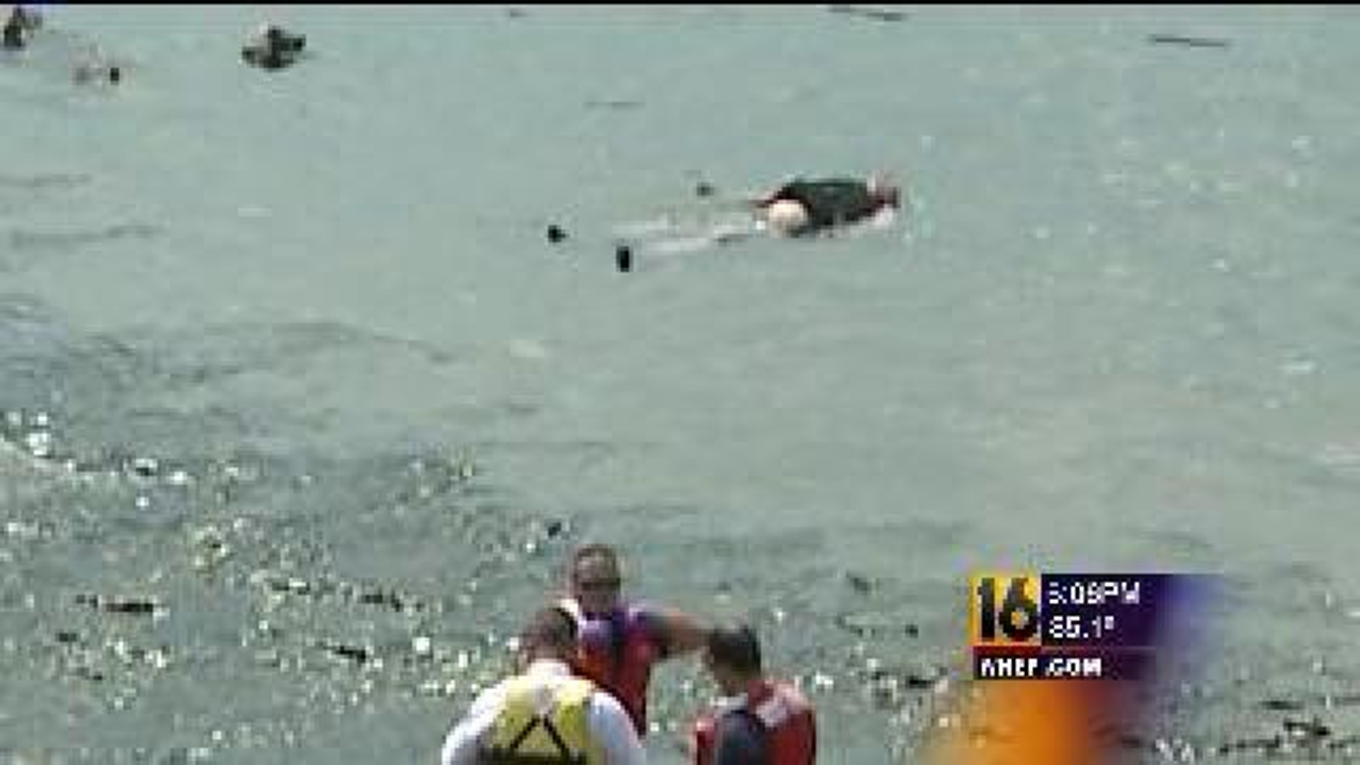 Sleeping Swimmer Causes Scare