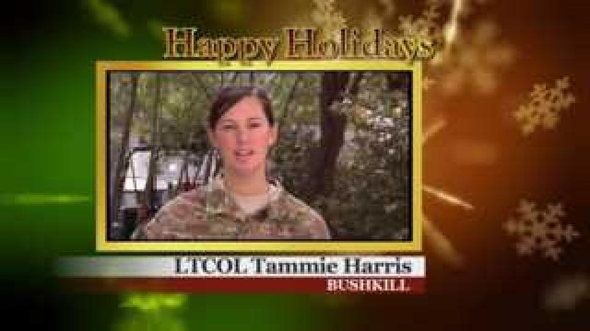 Military Greeting: LTCOL Tammie Harris