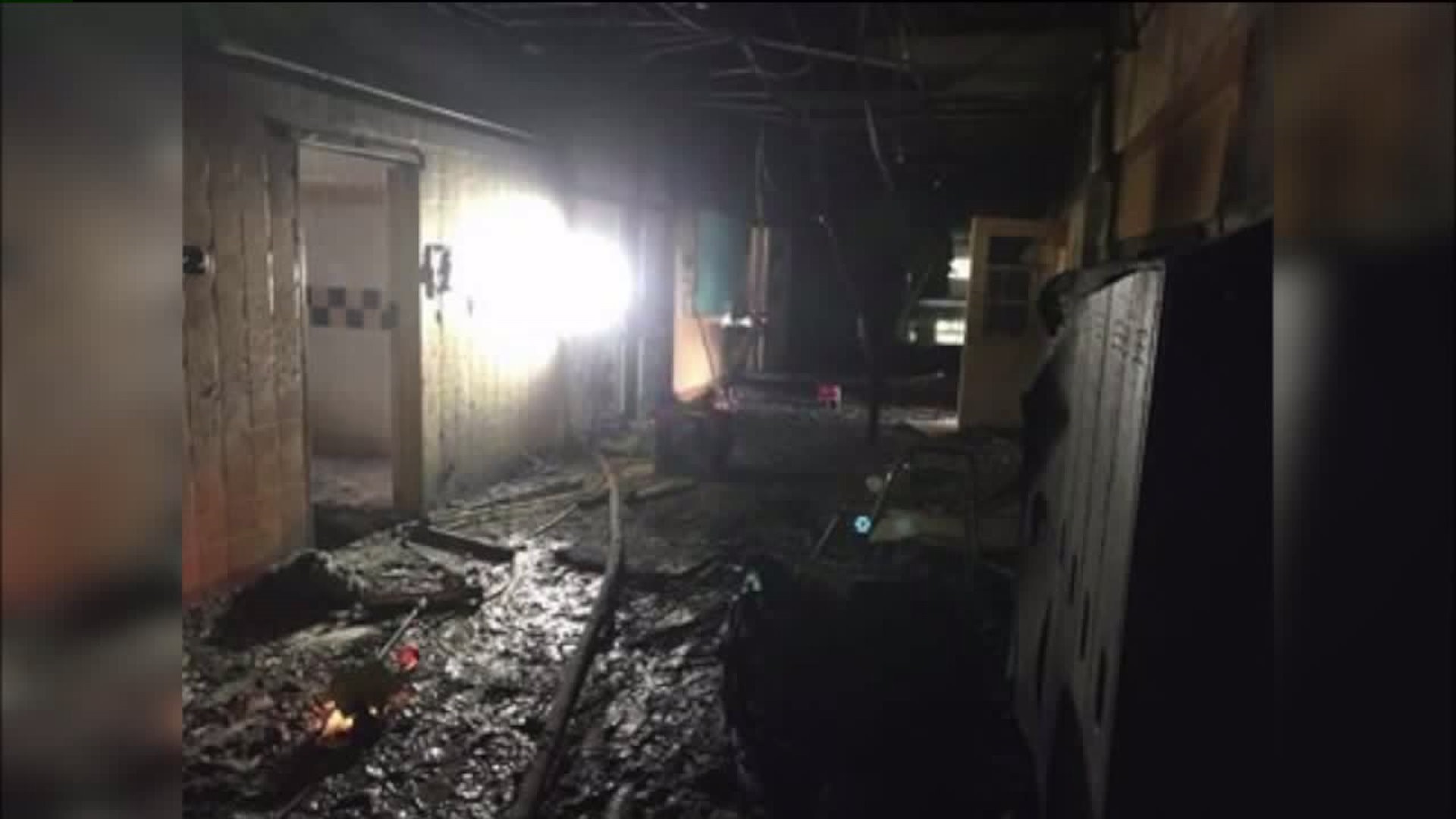 Northwest Area High School Damaged by Flames