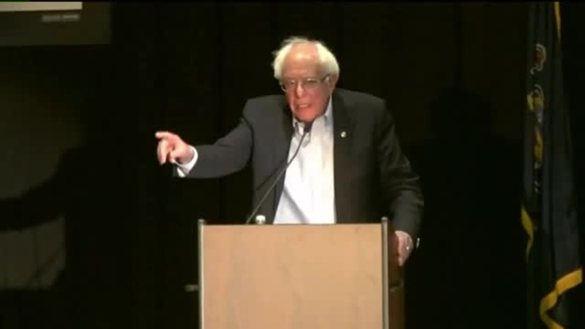 Sanders Makes Campaign Stop in Luzerne County