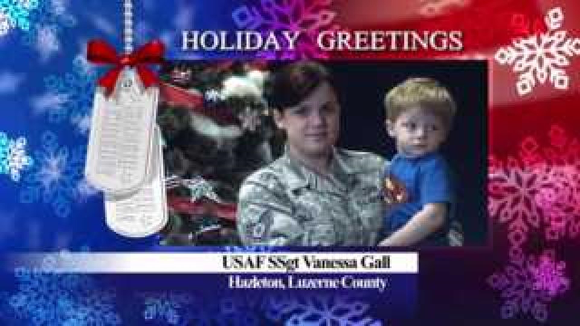 Military Greeting: SSgt Vanessa Gall