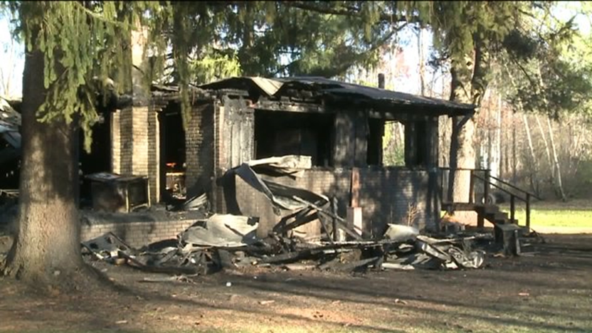 Home Wrecked by Flames in Lackawanna County
