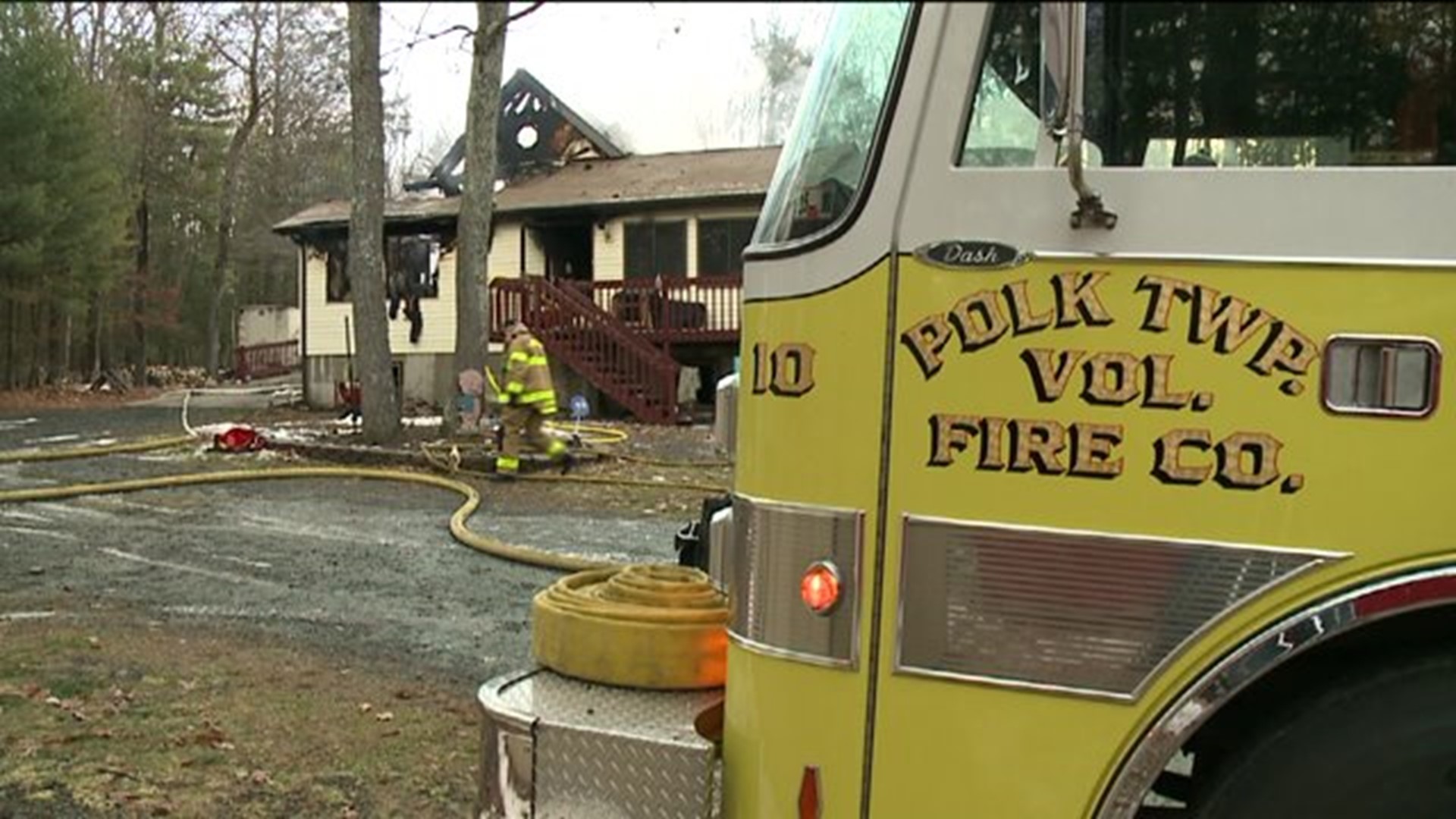 Couple Escapes Burning Home