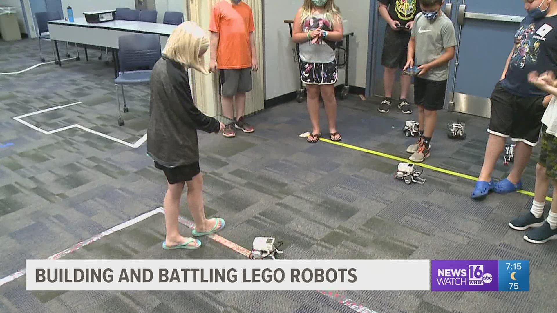 A summer camp at Luzerne County Community College students are building, designing, and programming robots to battle, race, or do something more practical.