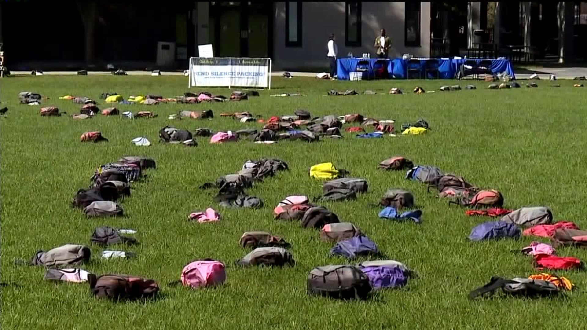 Backpacks Fill Campus Quad at ESU for Suicide Awareness