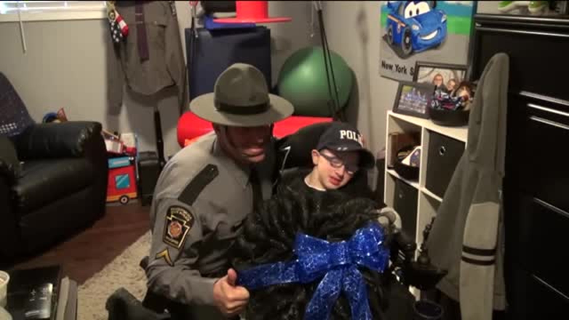 State Police Make Dream Come True for Junior Trooper