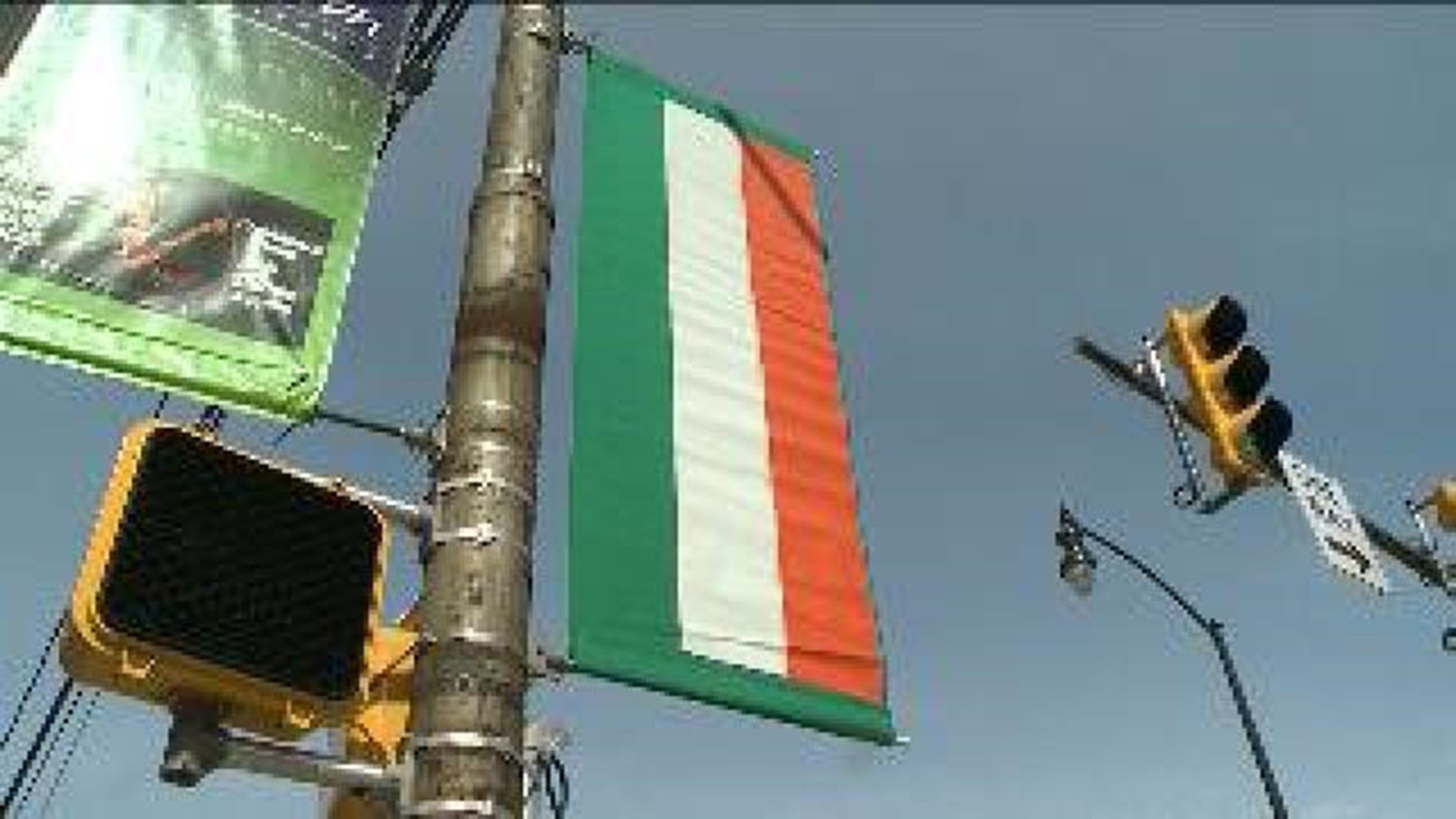 Parade Banners Flying In Scranton