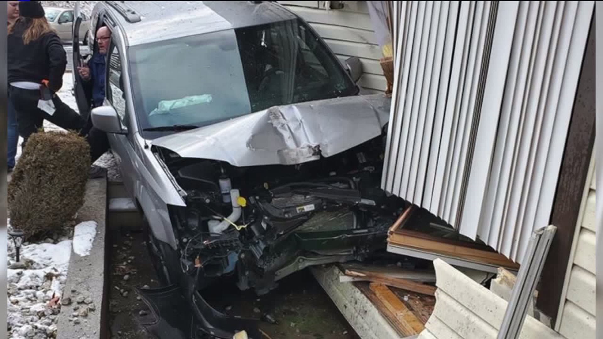 Vehicle Slams into Home in Lansford