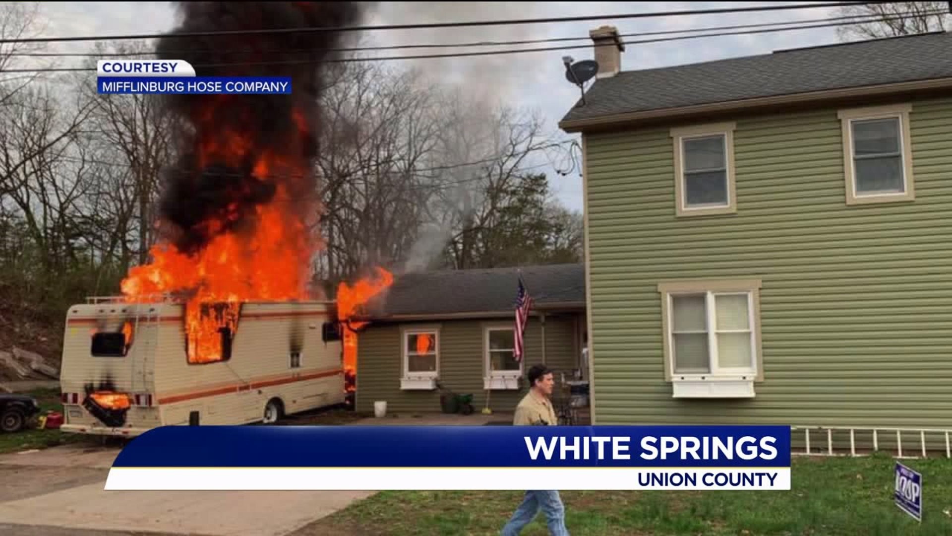 Blaze Destroys Mobile Home, Damages Other Home in Union County
