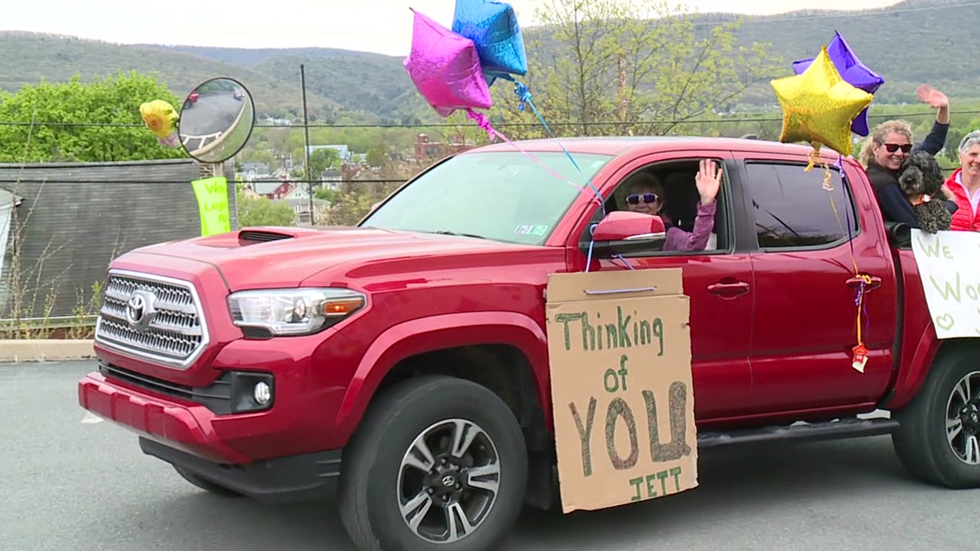 A senior living community in Williamsport hosted a social distancing parade to celebrate mothers.