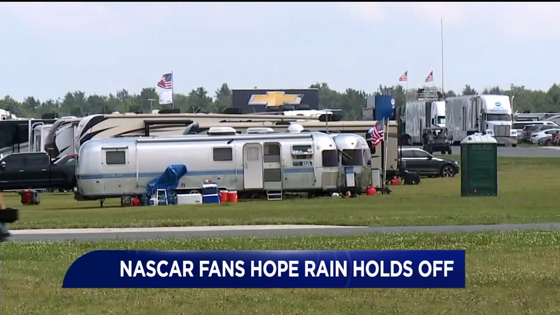 NASCAR Fans Hope Rain Holds Off