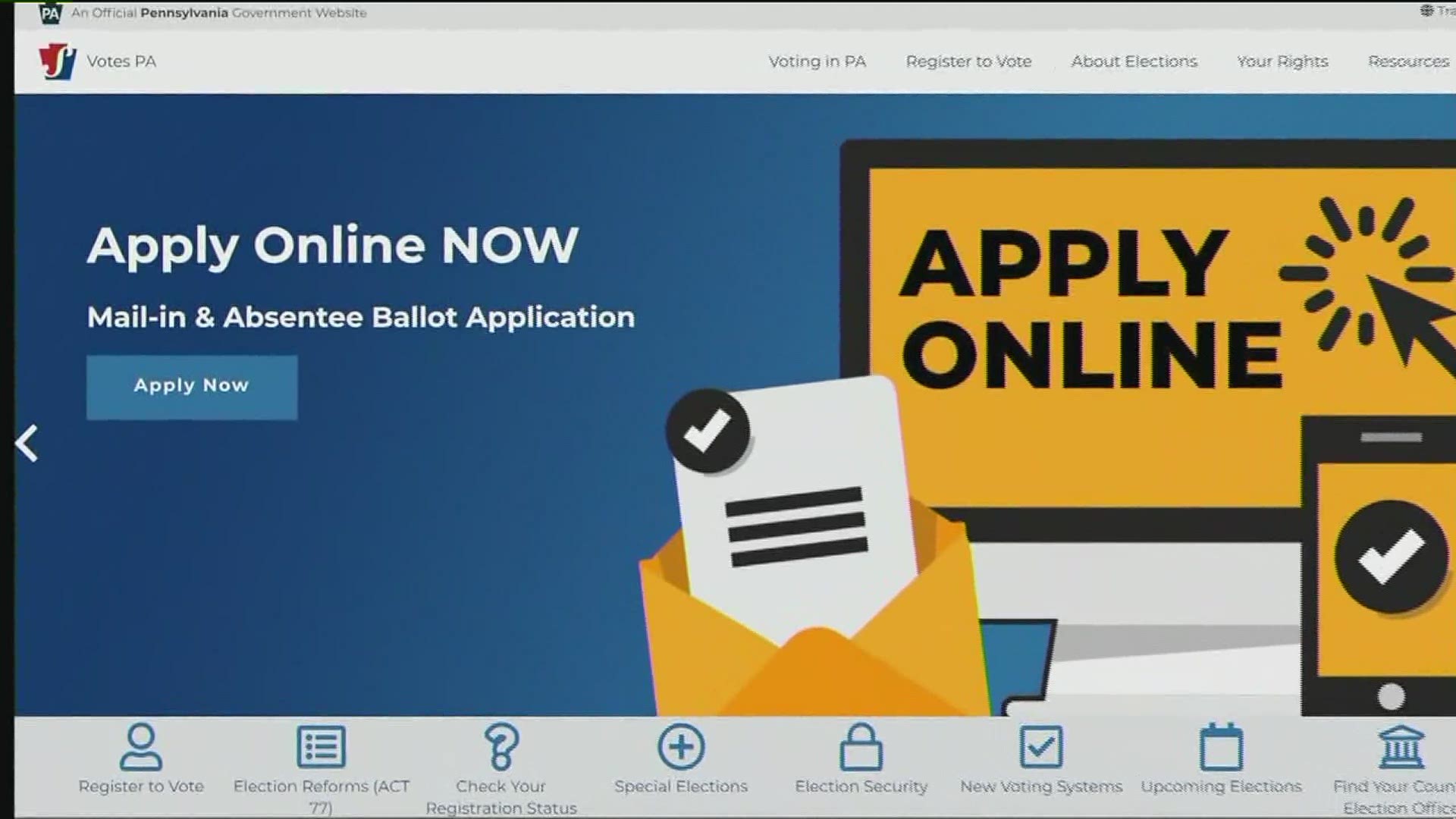 There is a new option this year when it comes to voting by mail in Pennsylvania.