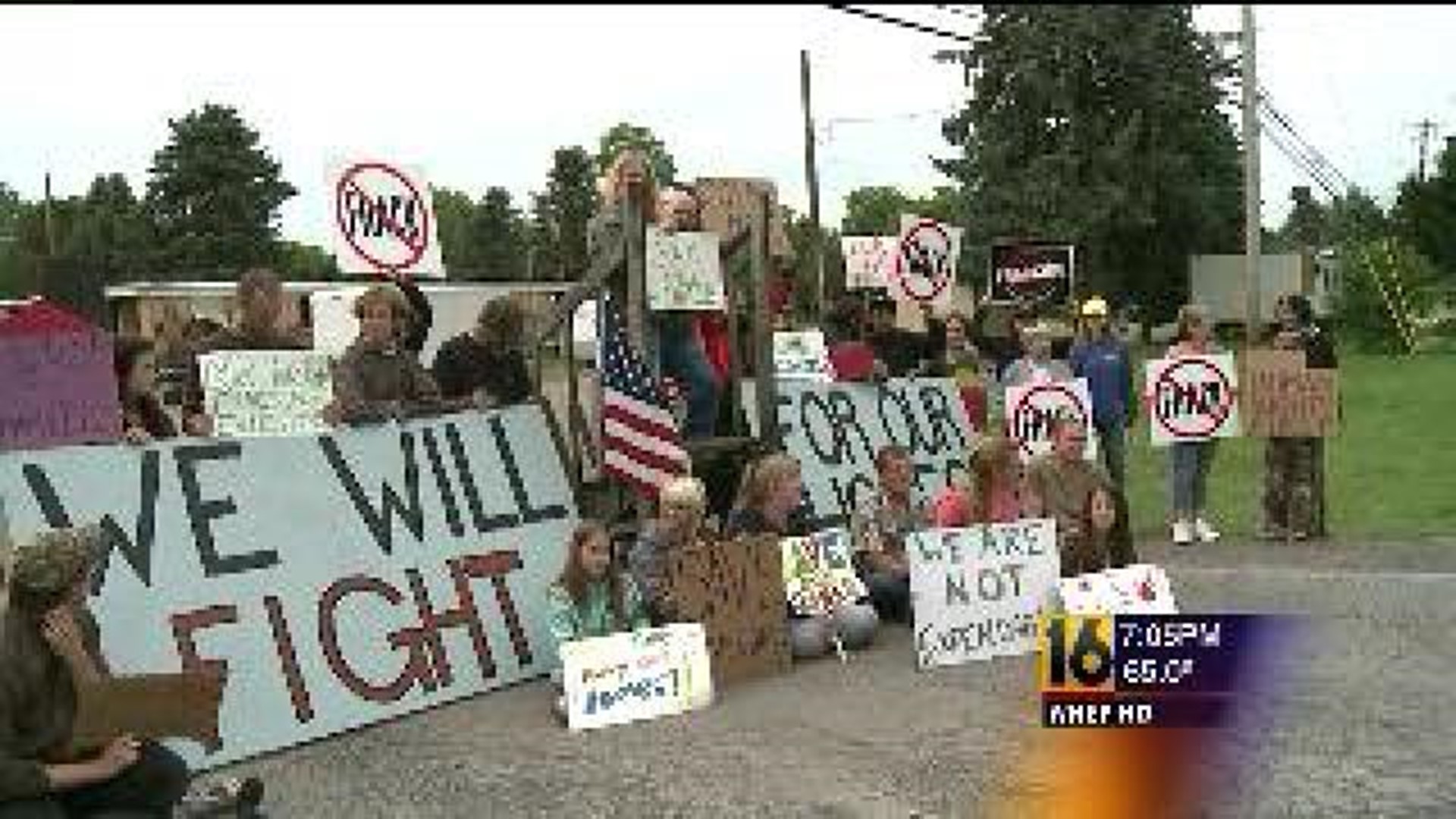 Activists Stand with Mobile Home Park Residents