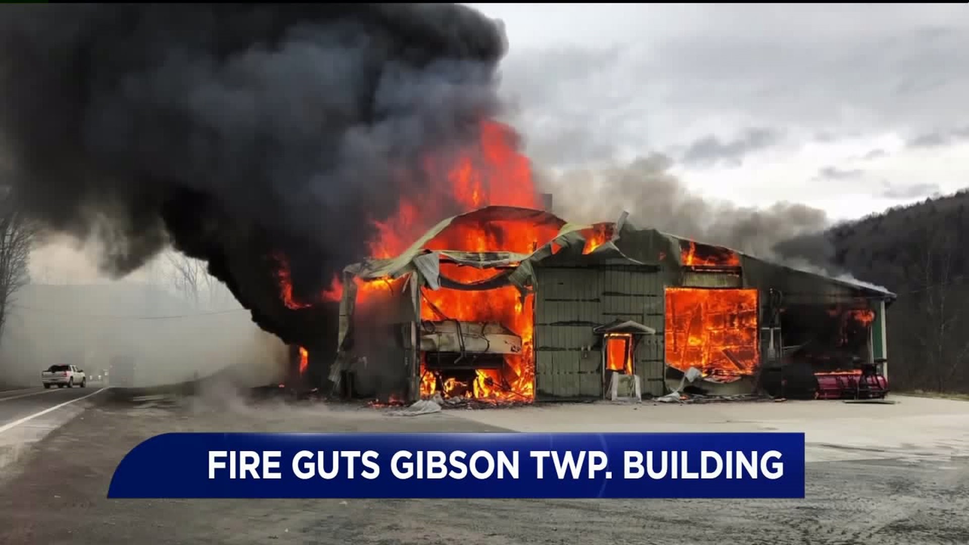 Gibson Township Building Destroyed in Fire