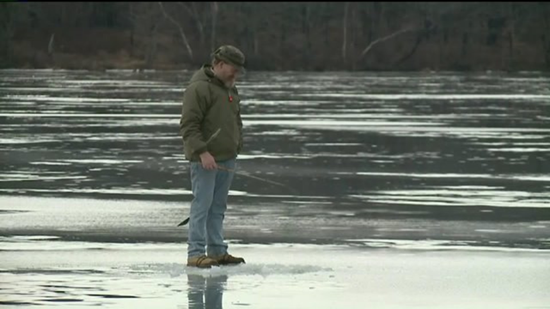 Warm Weather Makes for Messy Ice Fishing