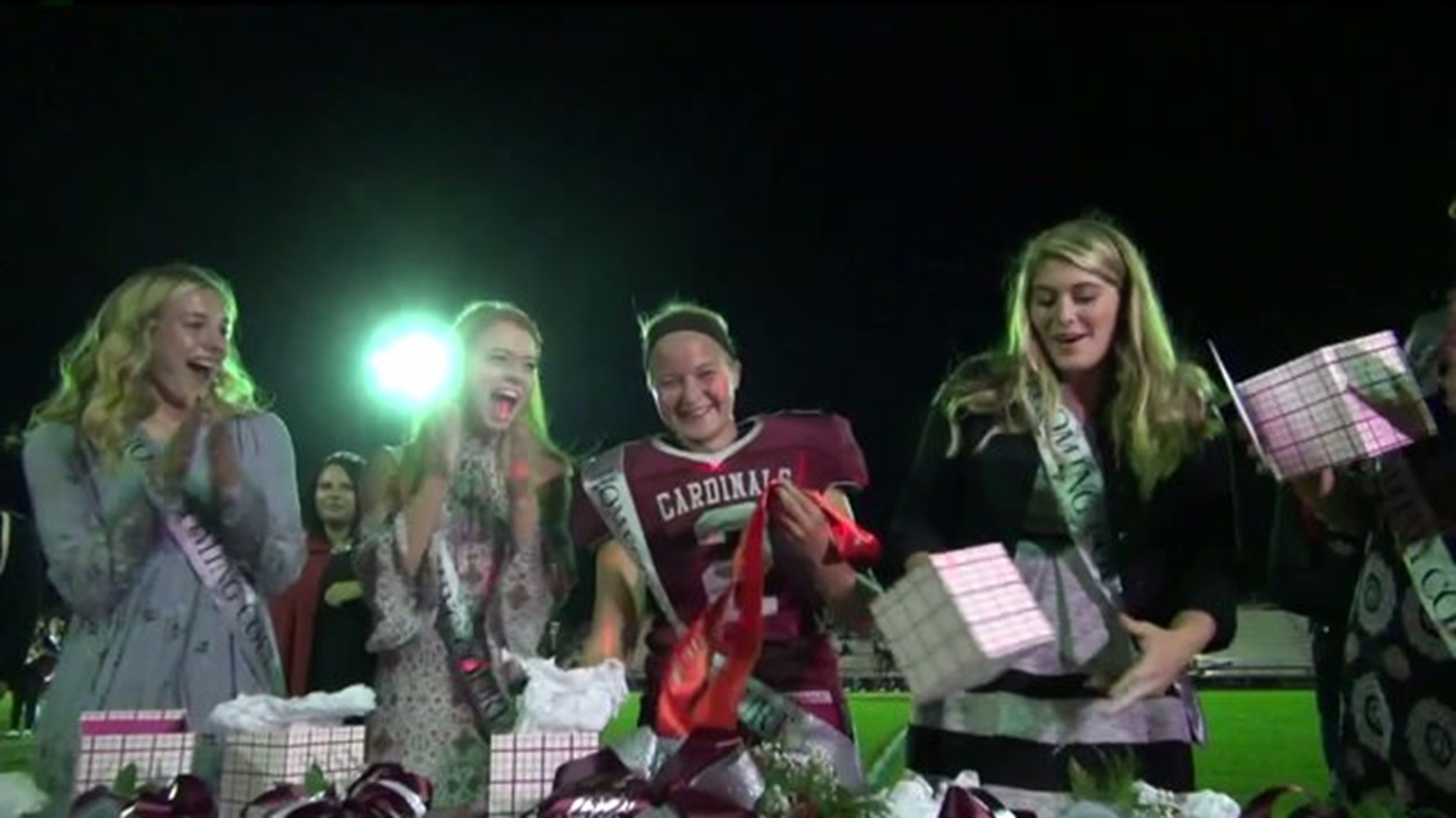 Female Football Player Wins Homecoming Queen