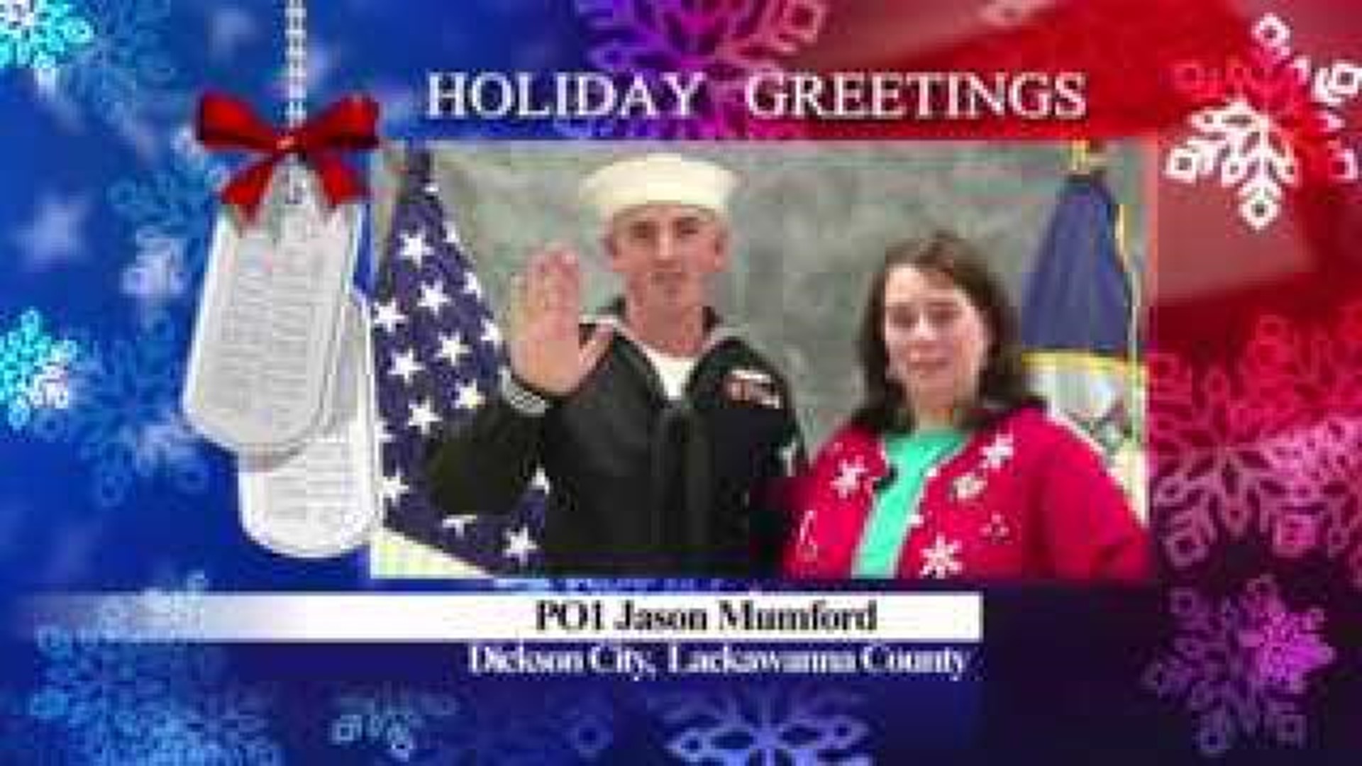Military Greeting: PO1 Jason Mumford