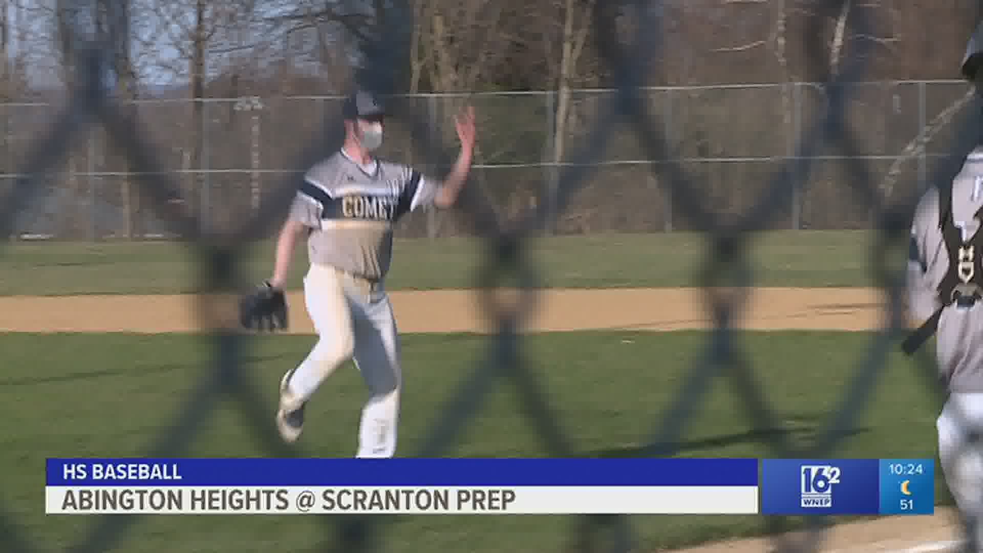 Abington Heights handled Scranton Prep 11-0 in HS softball, and 8-1 in HS baseball.