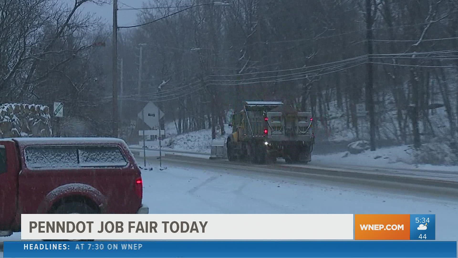 The snow will be falling on roads and highways before you know it, and PennDOT needs workers to get rid of it.