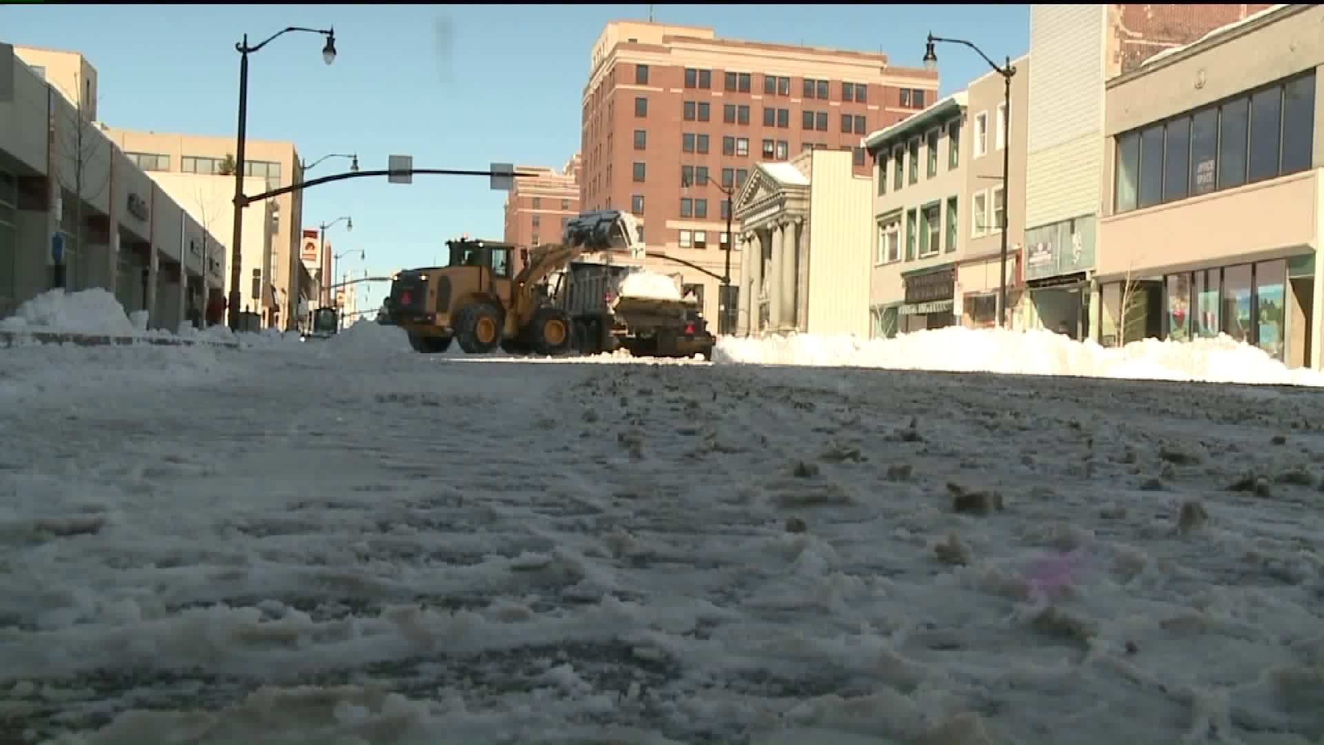 Snow Removal Underway in Hazleton
