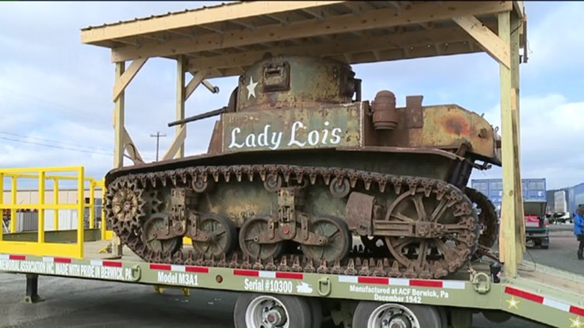 Move-In Day for Museum Honoring Berwick-Built Tank