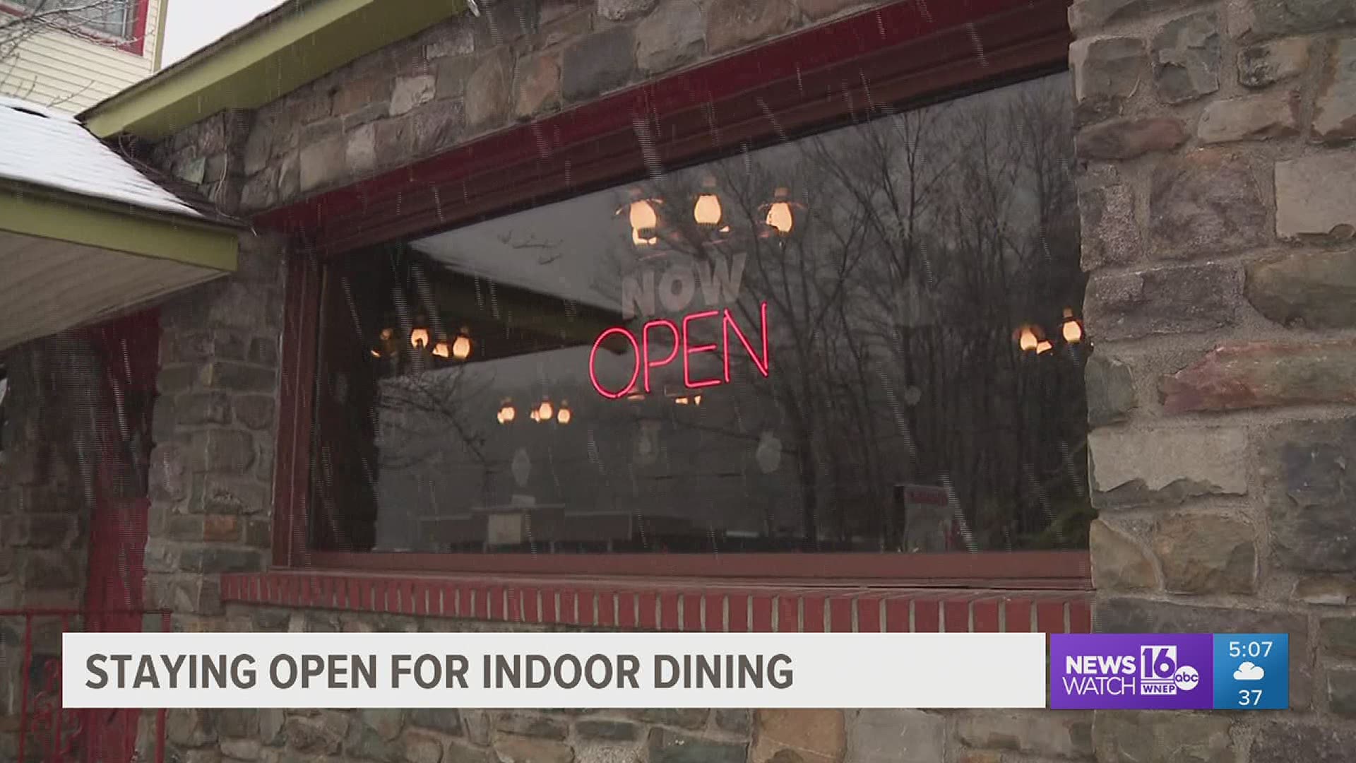 Some restaurants across the state are choosing to stay open for indoor dining, despite Governor Tom Wolf's order to only allow takeout and delivery.