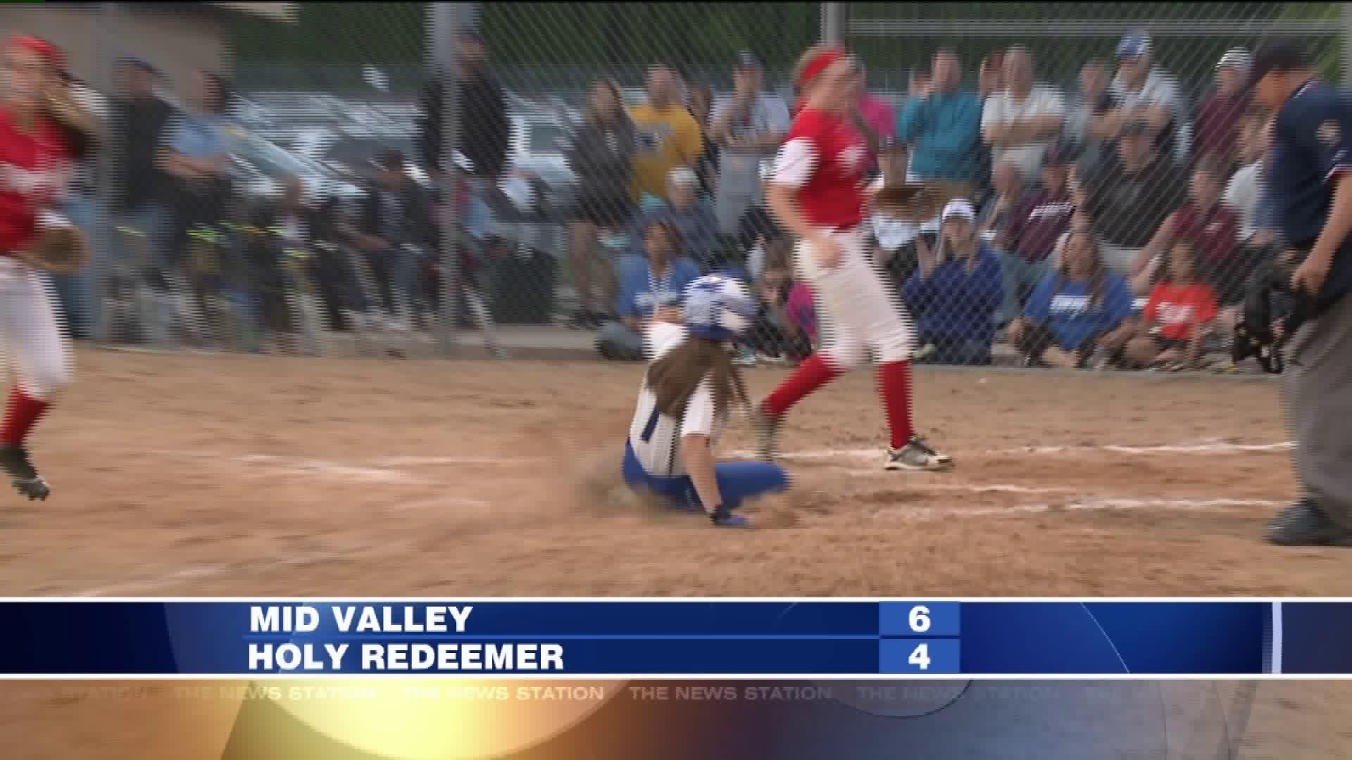 Mid Valley vs Holy Redeemer softball