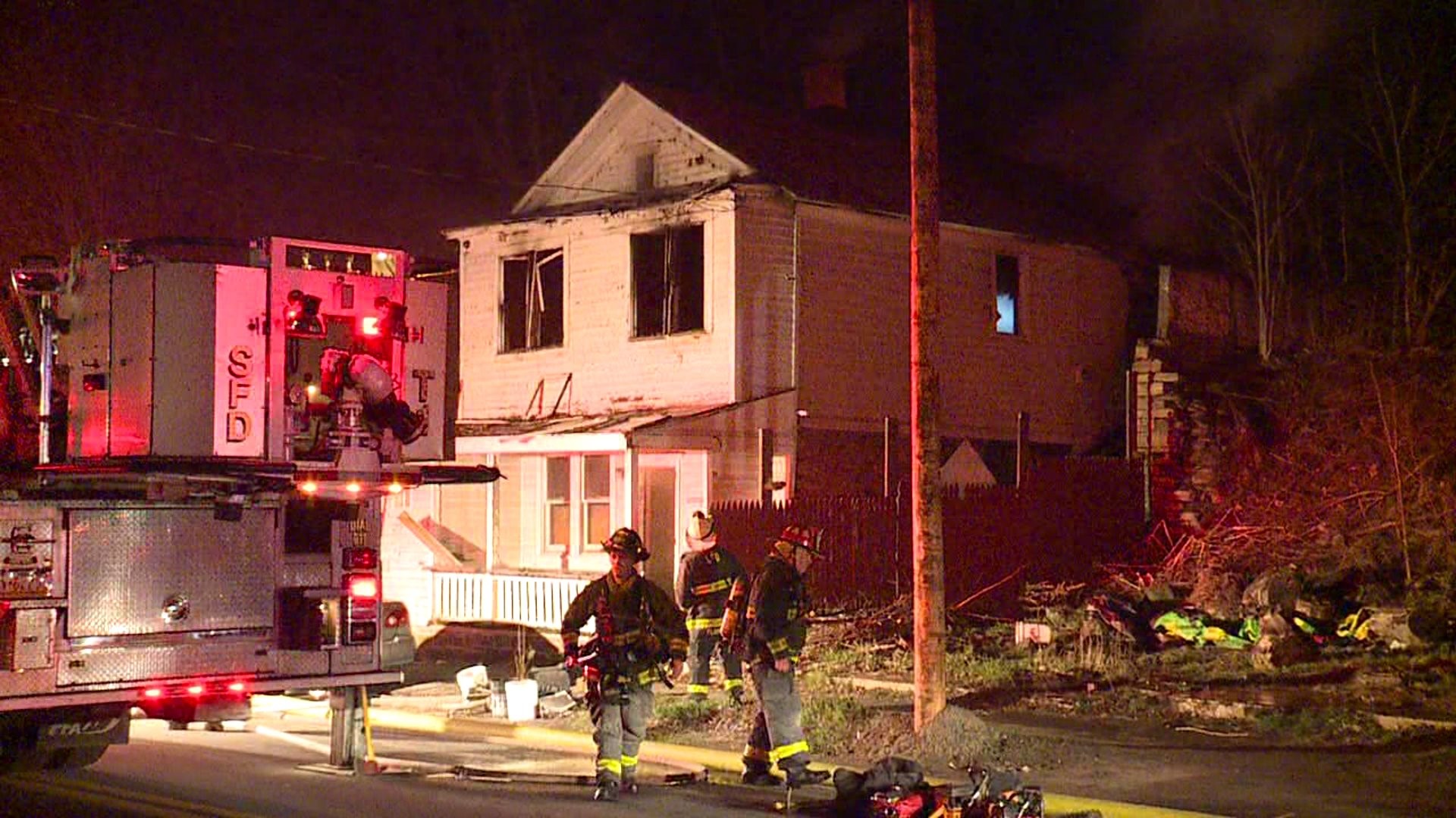 Fire Guts Condemned House in Scranton