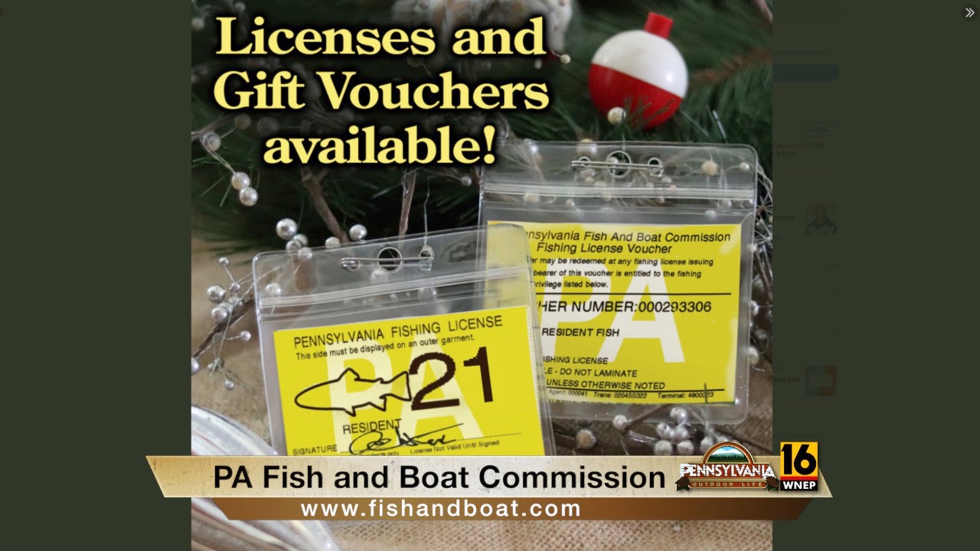 Gift a Fishing License this Christmas