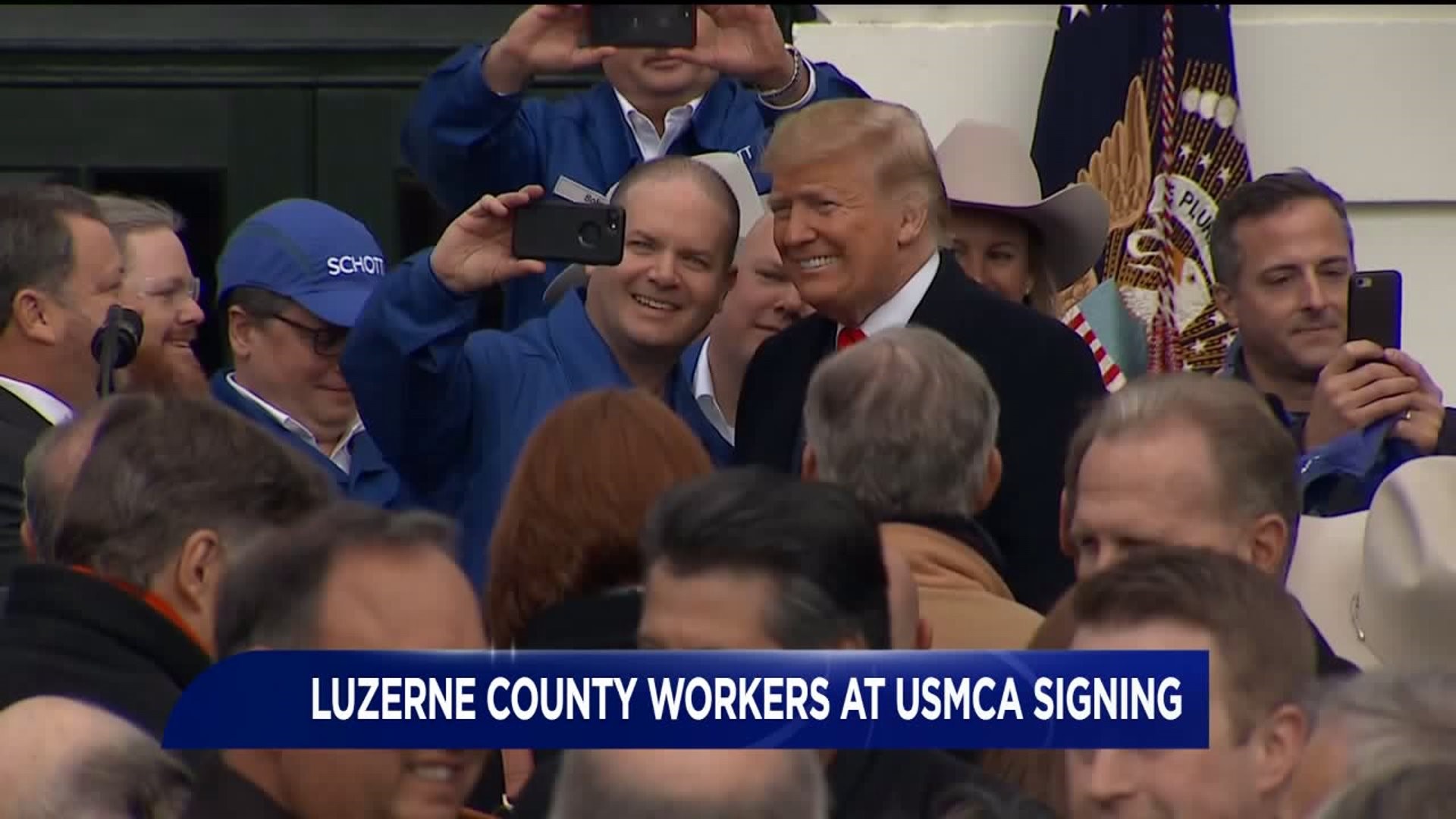 Luzerne County Workers at USMCA Signing