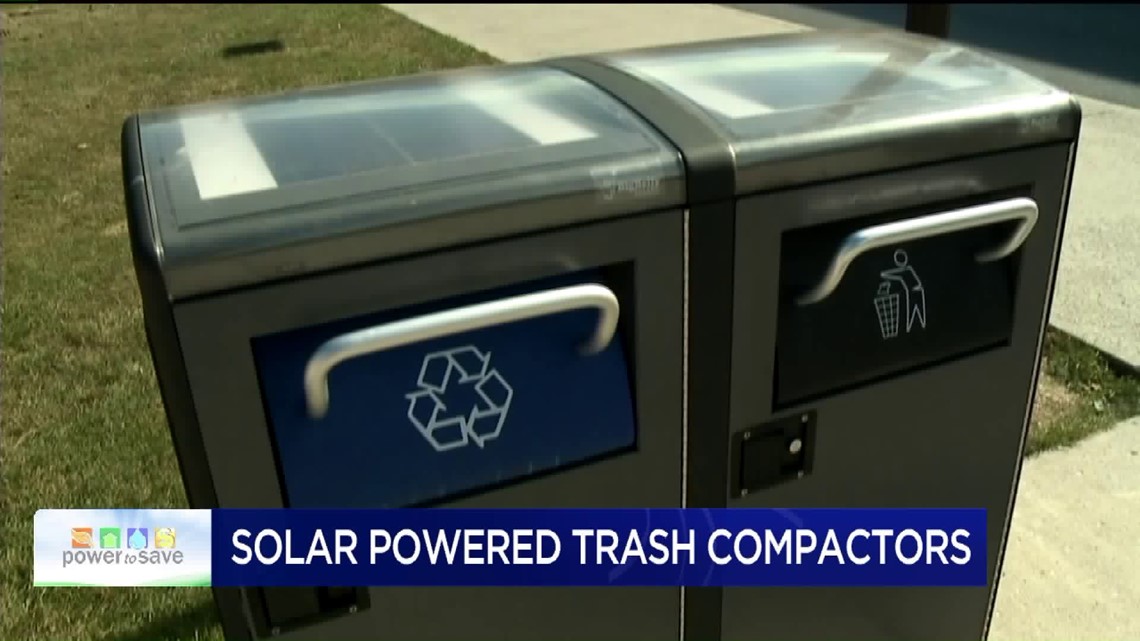 Solarpowered Trash Compactors at ESU