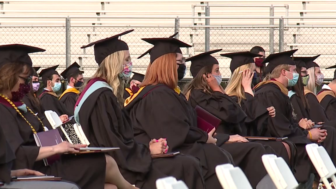 Bloomsburg University holds first inperson graduation since 2019