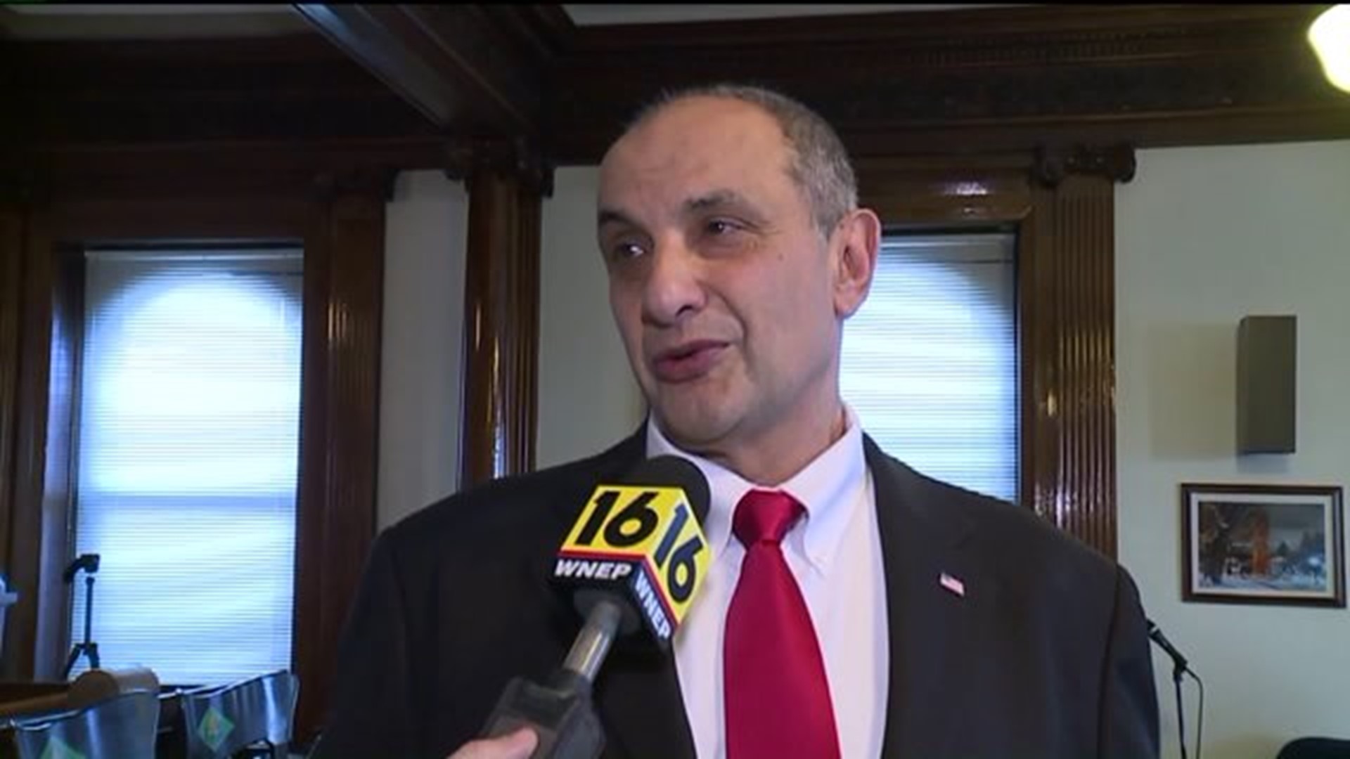 Tony George Sworn In As Wilkes-Barre`s Newest Mayor