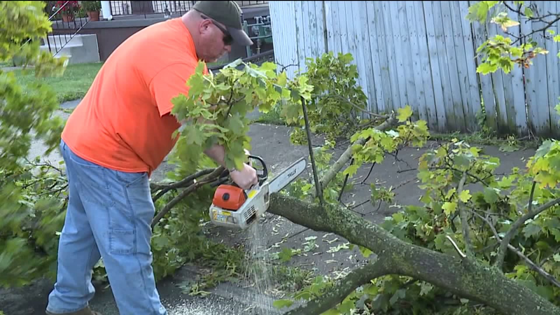 Cleanup in Scranton after Storms Rip City