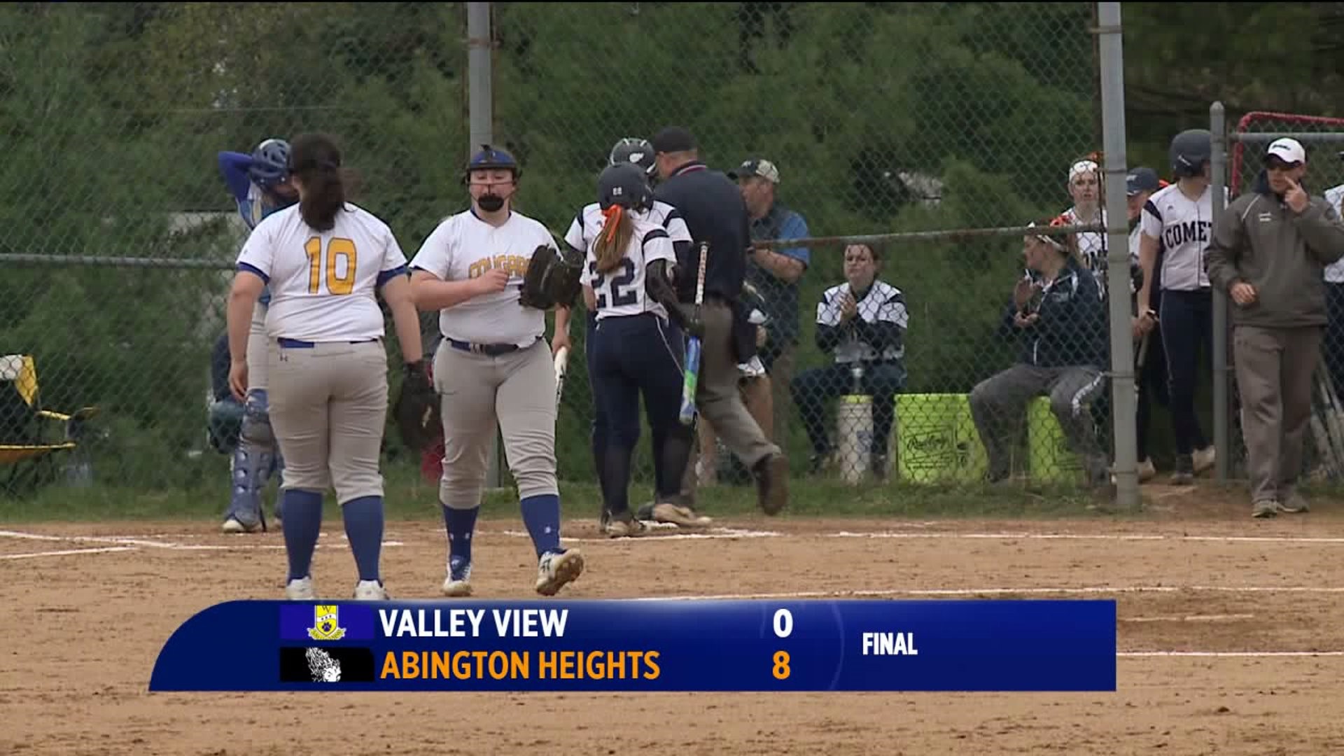 Abington Heights Beats Valley View 8-0 in Softball