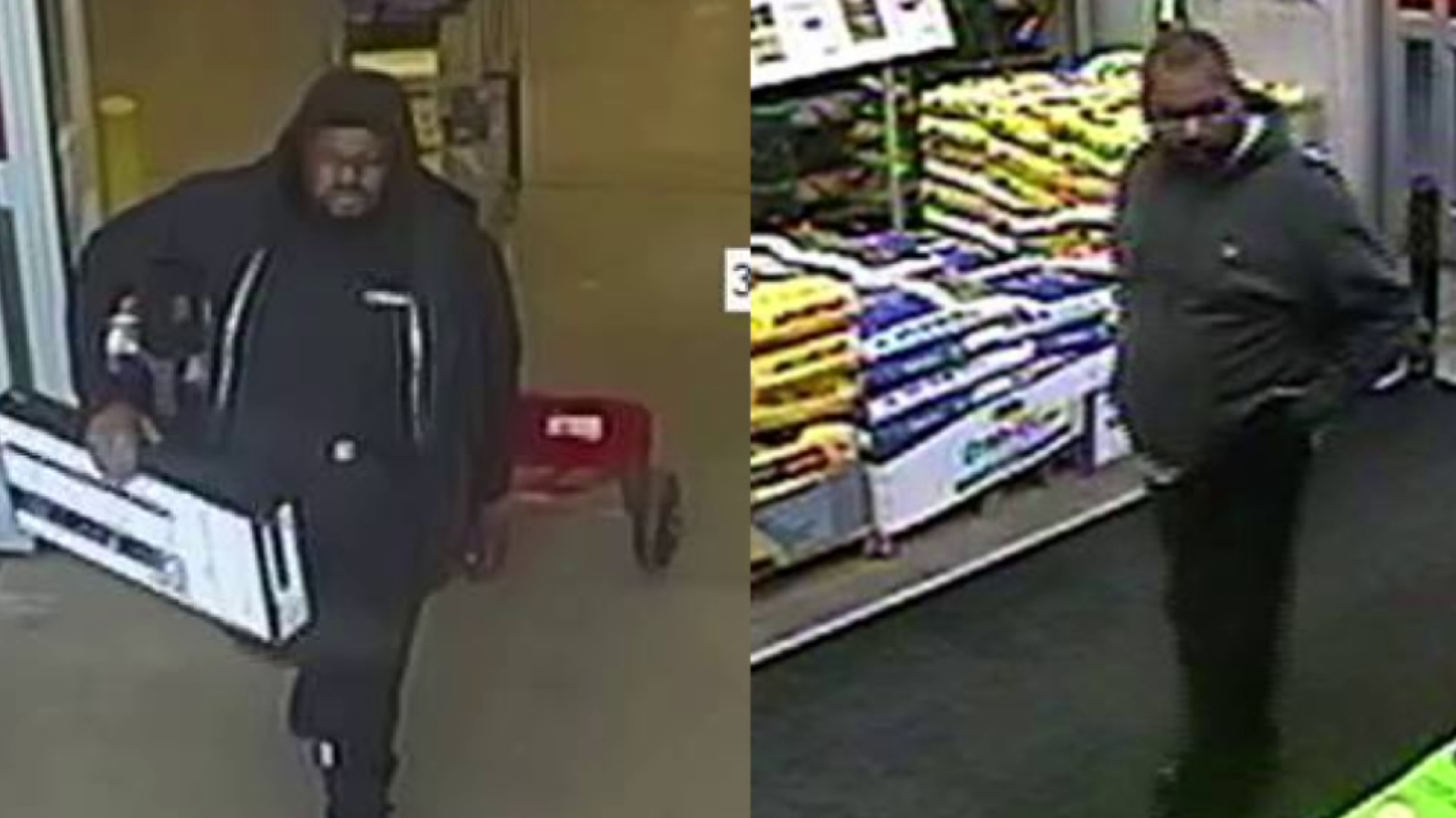 Thieves purchased thousands of dollars worth of items at Lowe's.