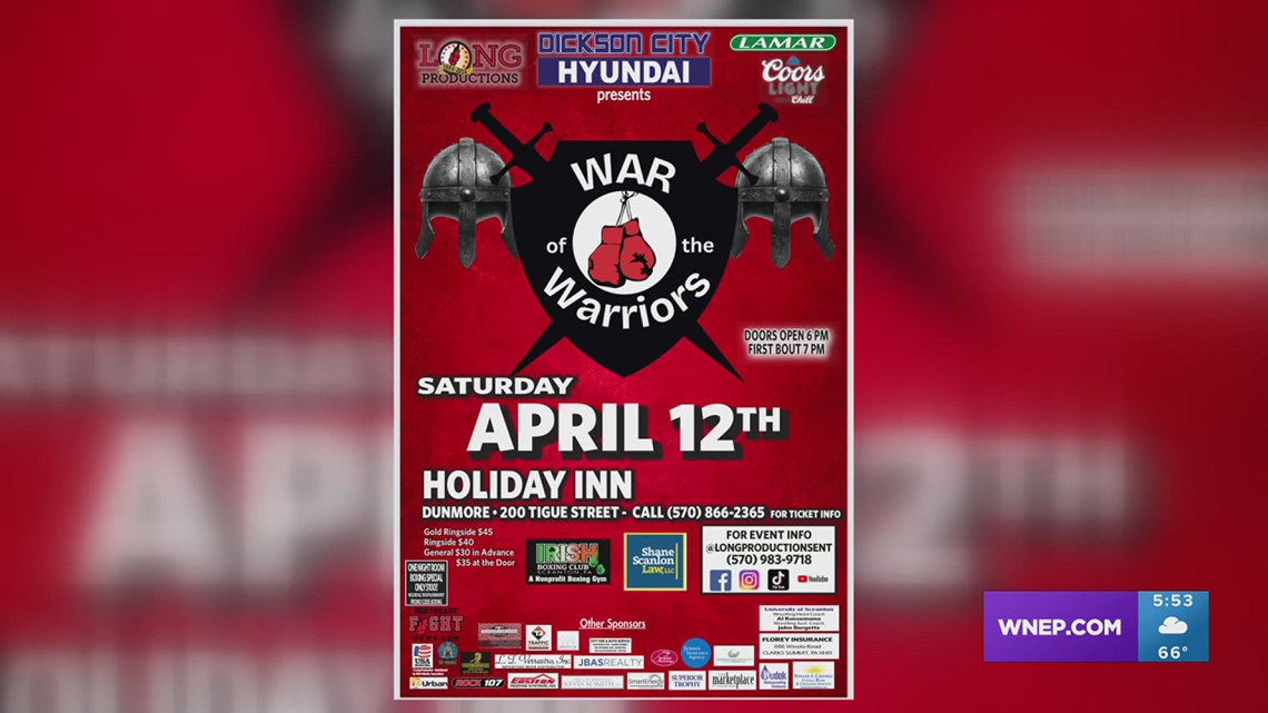 War Of The Warriors Boxing Event Coming To Dunmore April 12th