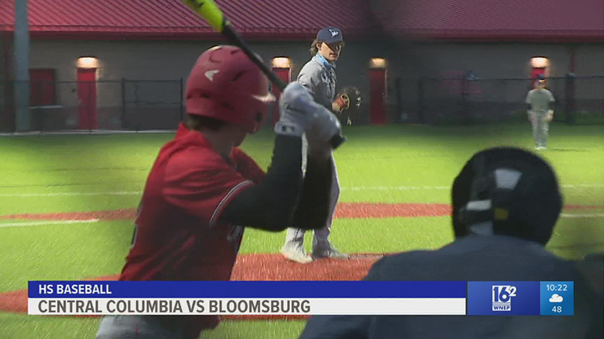 Despite committing five errors and leaving 11 runners on base, Central Columbia beat Bloomsburg 6-4 in HS baseball.
