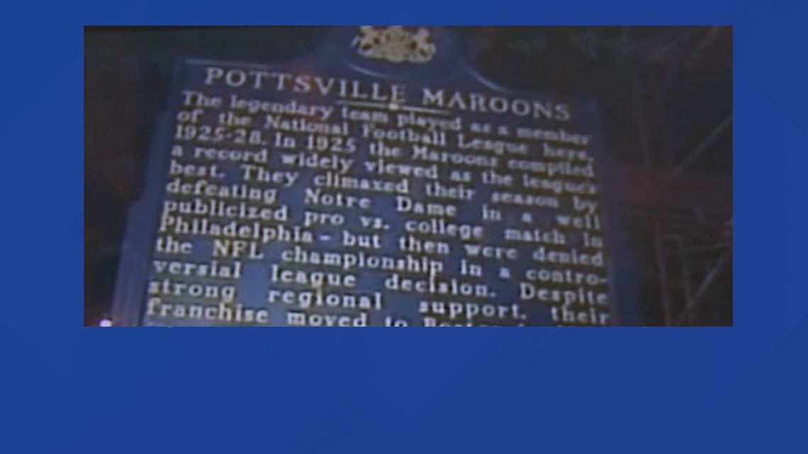 Did you know Pottsville had an NFL team?