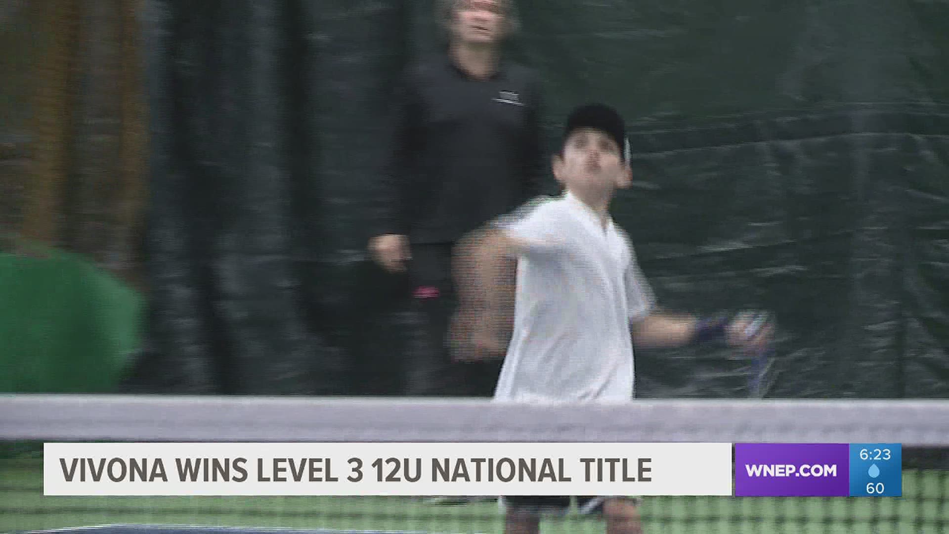Tristan Vivona wins tennis tournament in Delaware