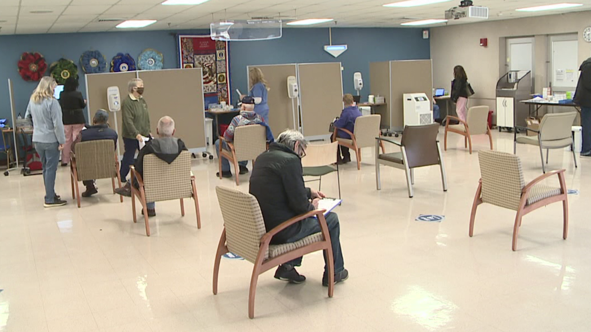 More than one hundred vets stopped by Saturday's vaccination clinic.