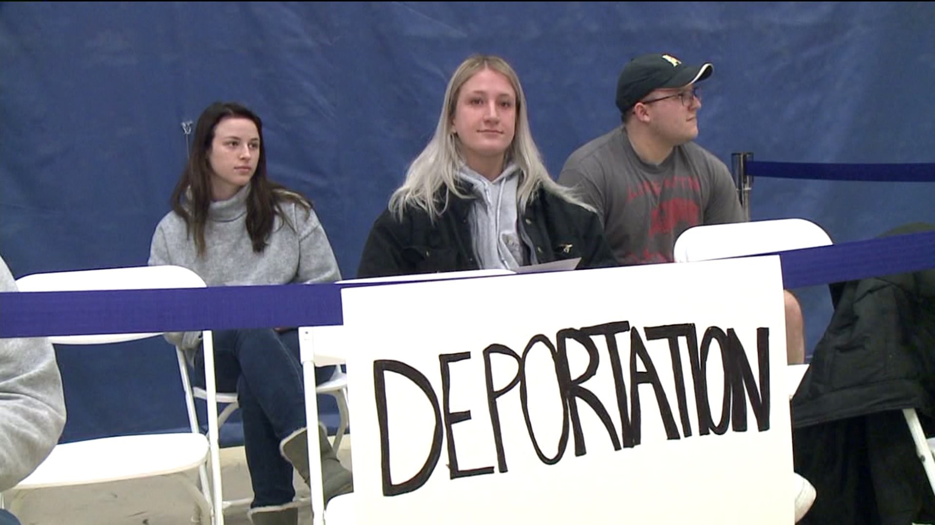 The students in Luzerne County got a hands-on lesson in immigration.