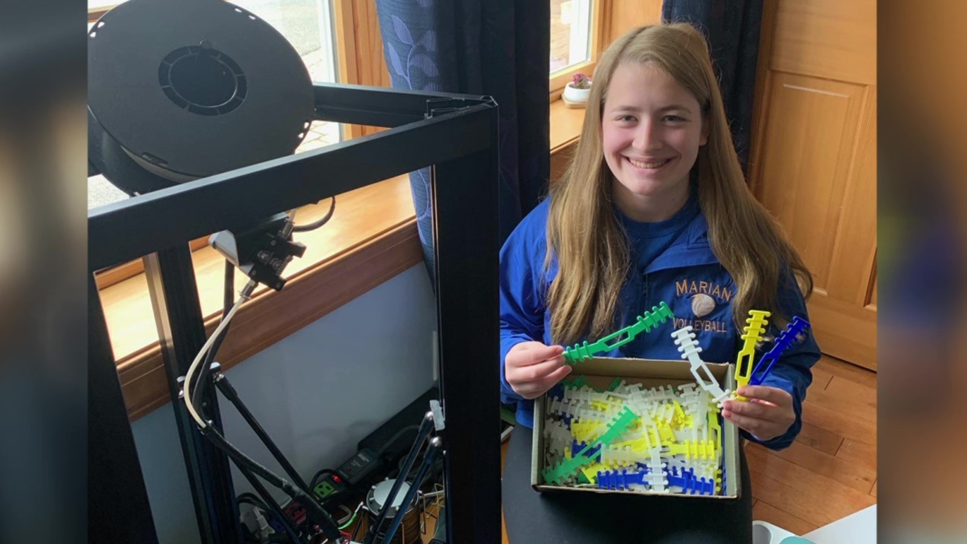 One student from Carbon County is using a pretty elaborate piece of equipment to help make wearing masks a little more comfortable.