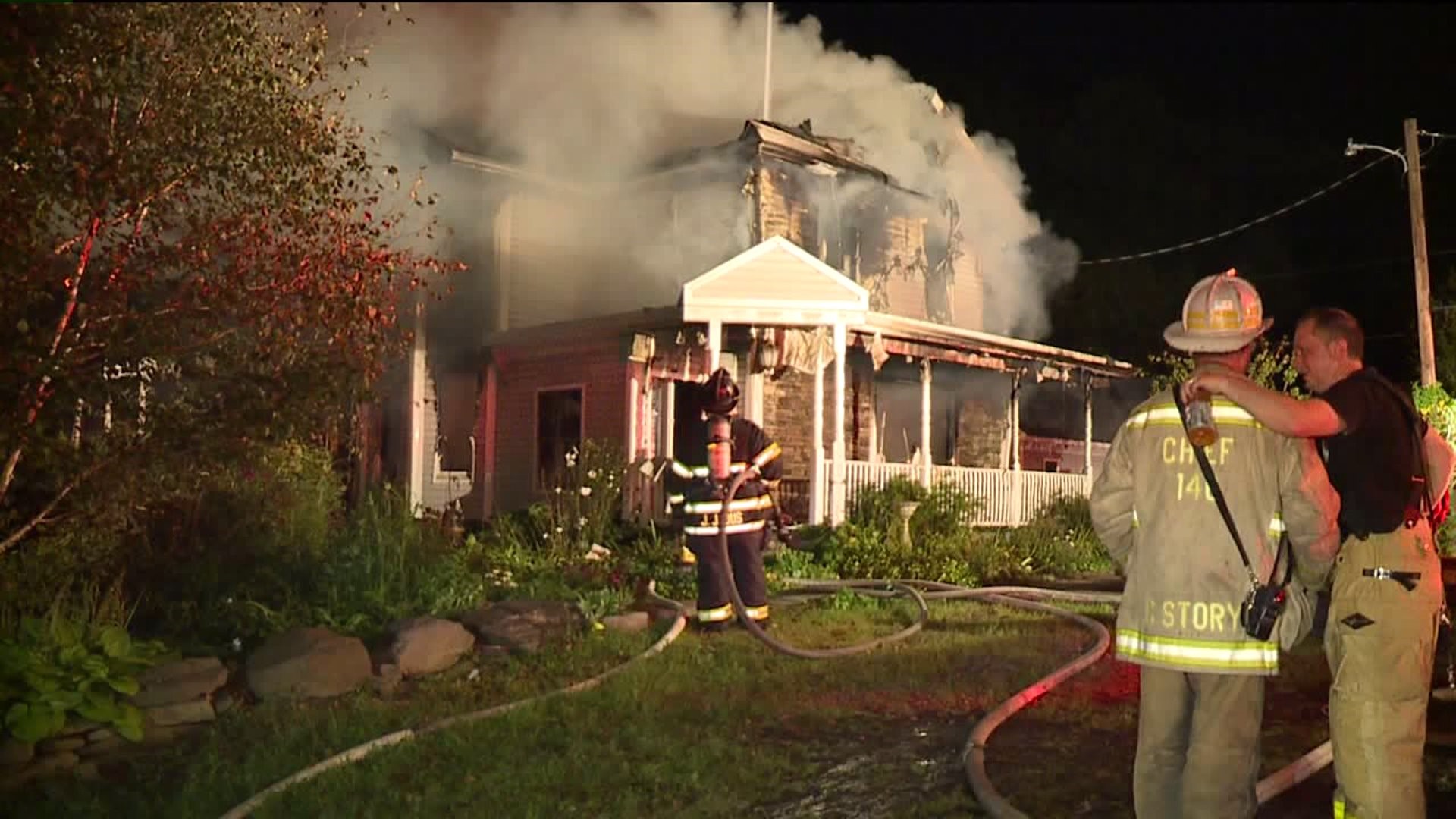 Flames Destroy Vacant Home in Luzerne County
