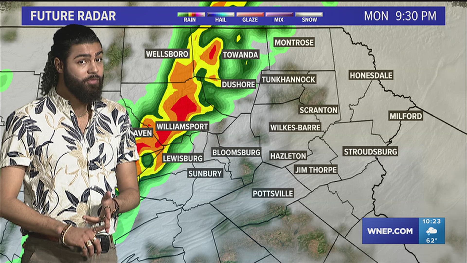 Once those storms exit, it's smooth sailing until the end of the week.