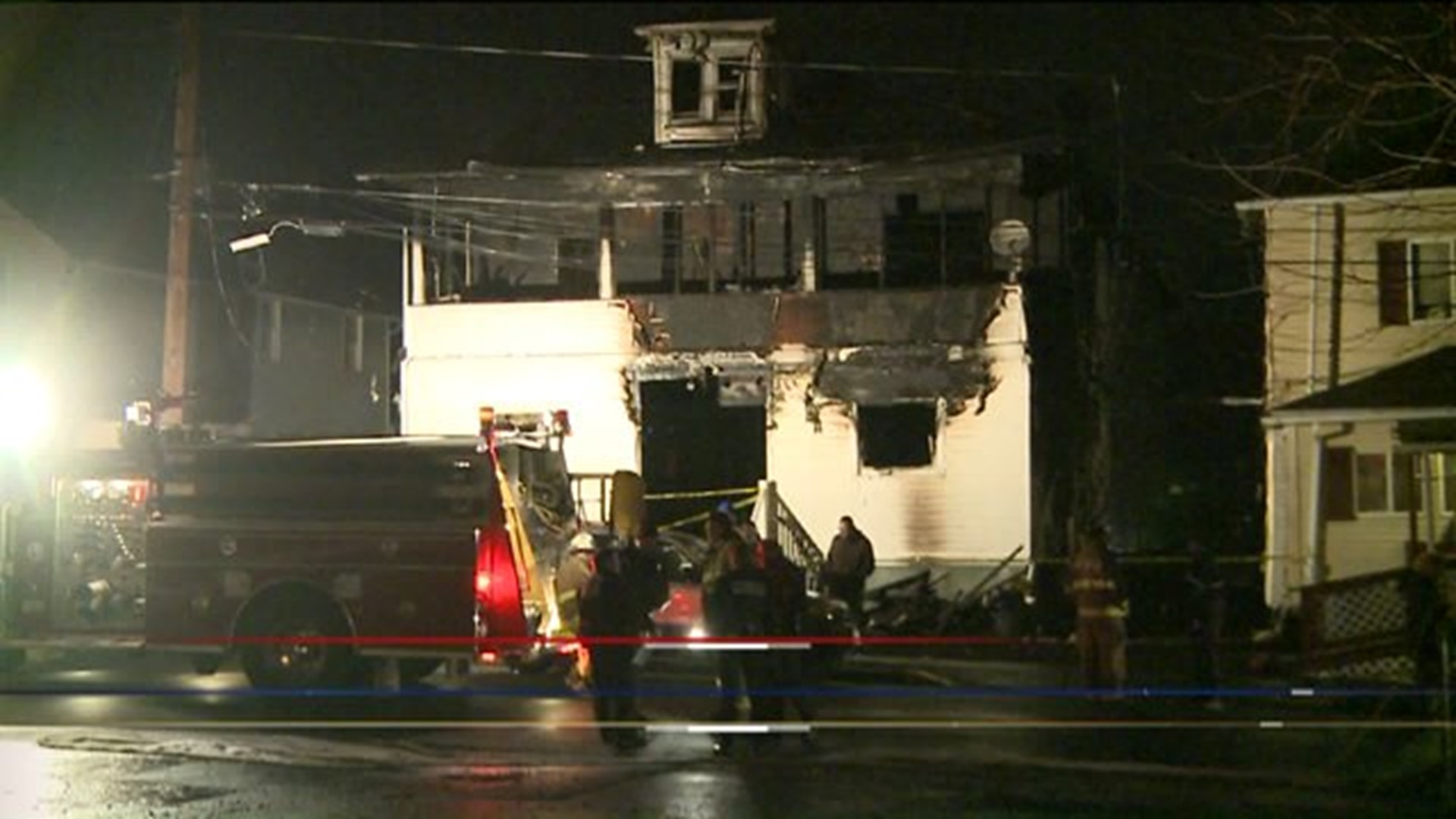 Apartment Building Damaged by Fire in Luzerne County
